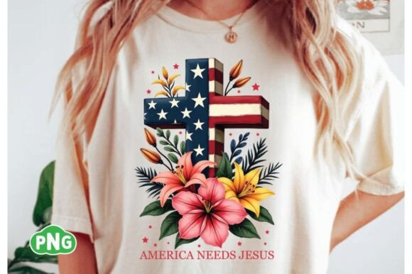 America Needs Jesus PNG: Faithful T-Shirt Designs & Graphics
