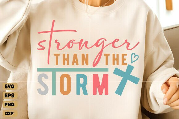 Boho Christian Svg, Stronger than the: Graphics for T-Shirt Designs