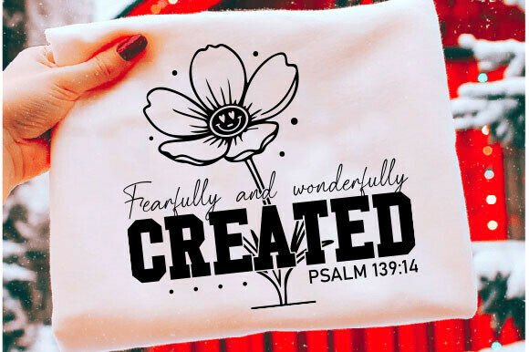 Christian Floral PNG, Bible Verse Graphics for T-Shirts