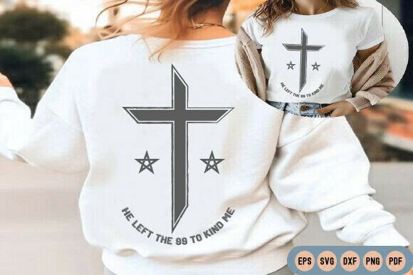 Christian Png Svg, He Left the 99: A Versatile T-Shirt Design for Graphics