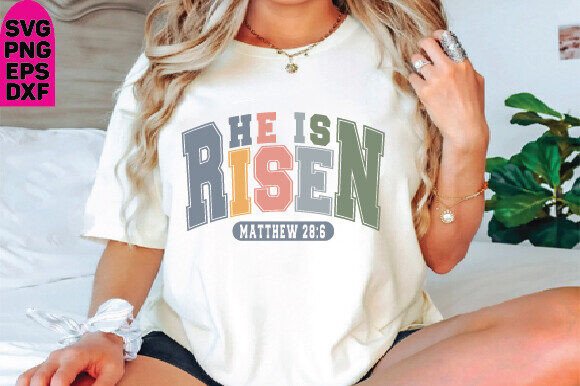 He is Risen SVG PNG: A Versatile Christian Easter Graphic