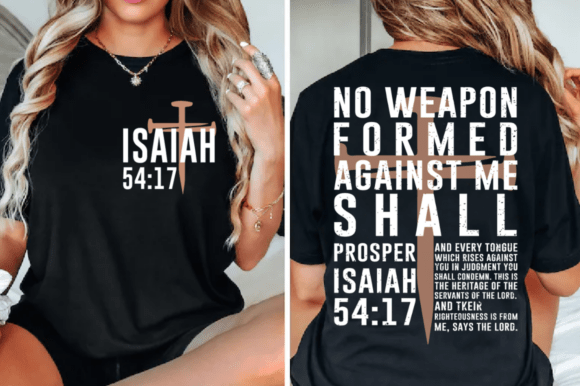 Isaiah 54 17 SVG: A Versatile Graphic for T-Shirt Designs