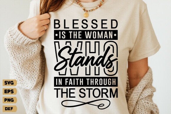 Jesus Faith Blessed Svg, Christian Graphics for T-Shirt Designs