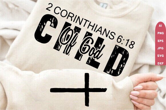 Jesus Quotes Sleeve SVG: A Child of God Design