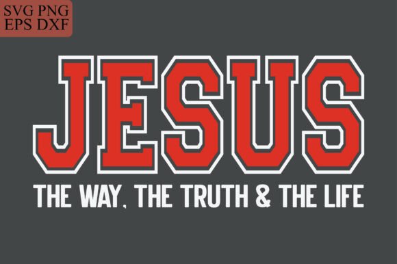 Jesus SVG Christian Varsity Design PNG for T-Shirt Graphics