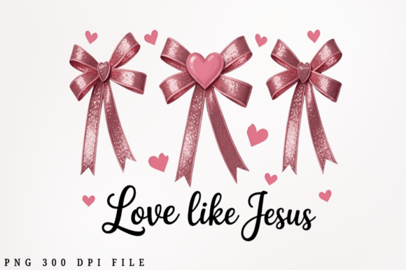 Love Like Jesus PNG: Aesthetic Christian Graphics for T-Shirts