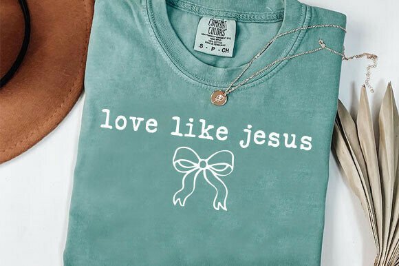 Love Like Jesus PNG for Embroidery Projects