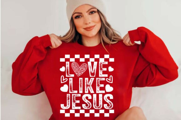 Love Like Jesus Png, Valentine Svg: A Heartfelt Embroidery Design