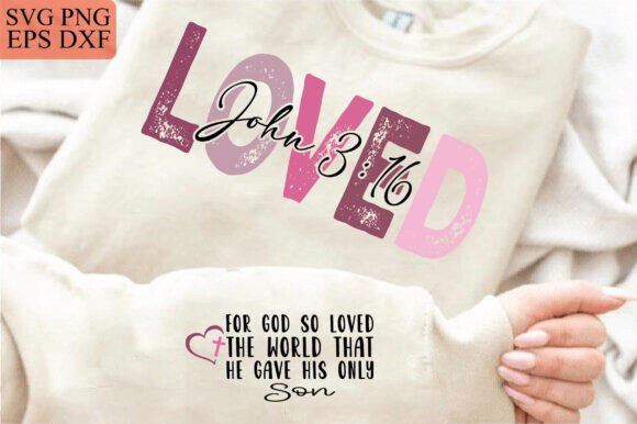 Loved John 316 Png: A Versatile Graphic for T-Shirt Designs