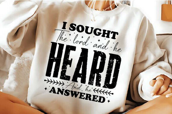 Review: I Sought the Lord and He Heard Christian T-Shirt Designs