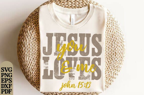 Vintage Jesus Loves You Christian SVG: A Faithful Embroidery Design